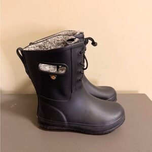 Youth Girls Bogs Amanda II Lined Waterproof Laced Rain Boots